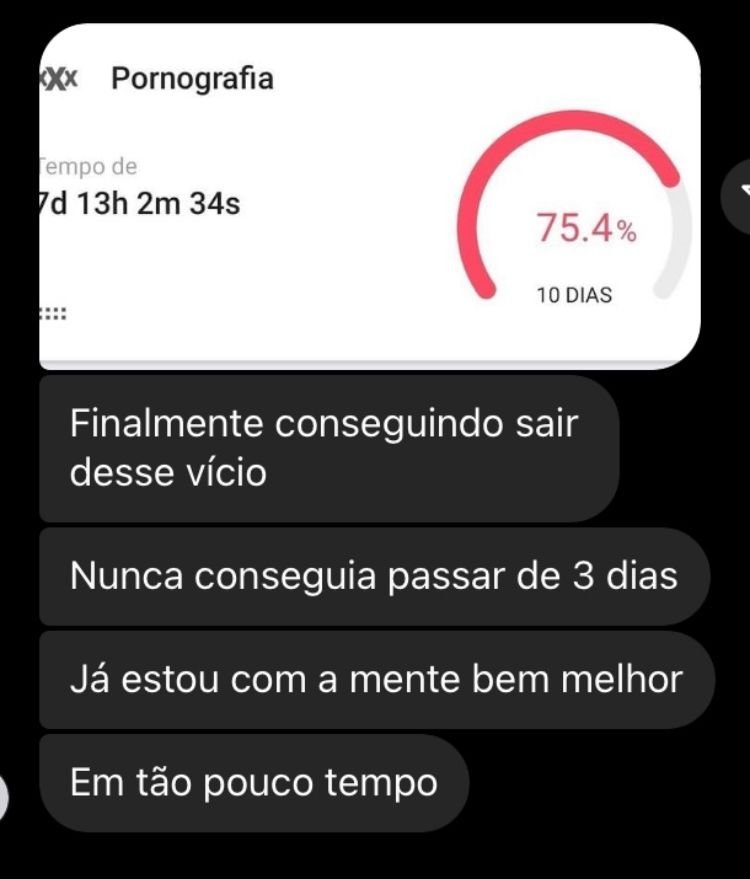 Depoimento: finalmente após 7 dias