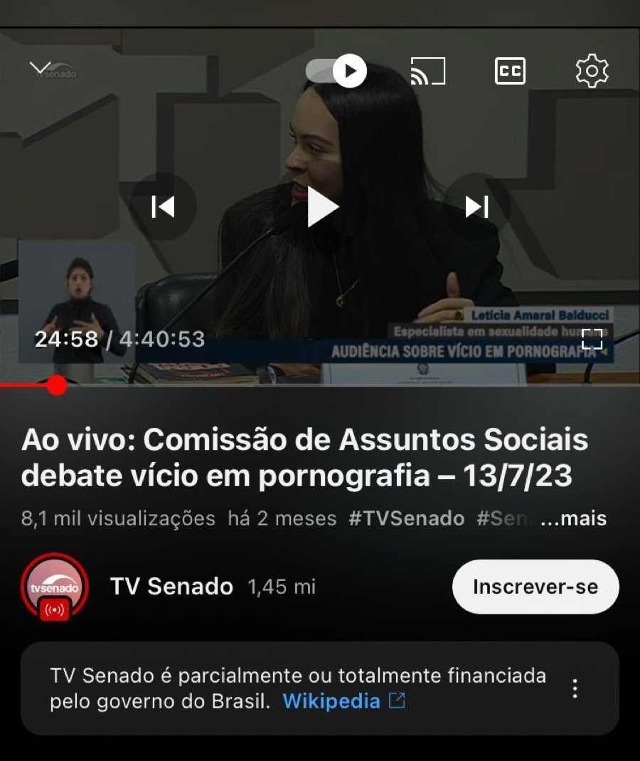 Audiência na TV Senado